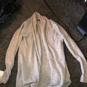 Light gray cashmere cardigan